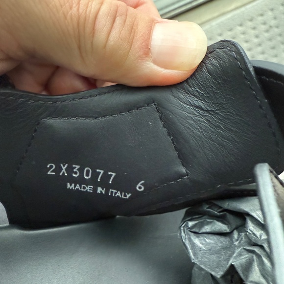 Prada 2x3077 Nappa Sport Black Leather Men\'s Sandal, US 7 (P-6) main image 4